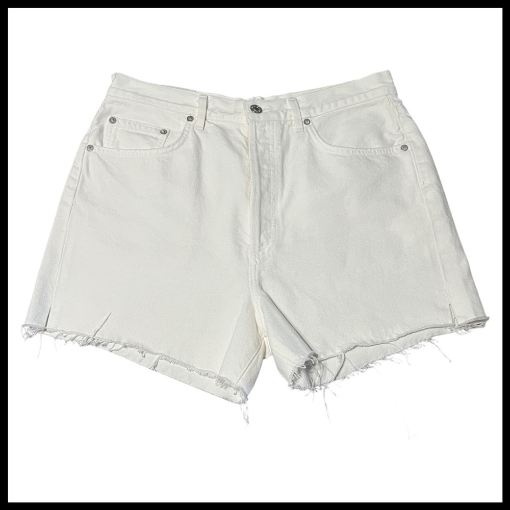 AGOLDE NWT Dee High Rise Short in Oyster